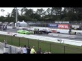 Tesla Model S P85D Sets 1/4 Mile World Record While Challenger Hellcat Goes up in Smoke Drag Racing 