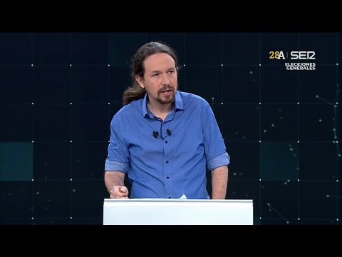 El primer minuto de Pablo Iglesias en el debate de TVE [22/04/2019]