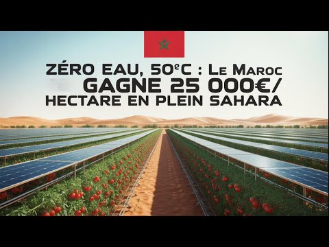 How did the desert become a giant garden in Morocco?