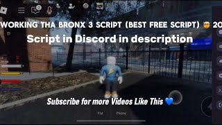 🔥 Tha Bronx 3 Script 🆓 for 📱 & 💻 (Best Free 🏙️ Script!)