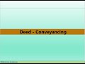 Deed Conveyancing