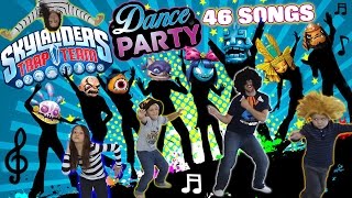 Dad & Kids have a Dance Party to 46 Songs!! (Dancing 2 All Skylanders Trap Team Villains Music)