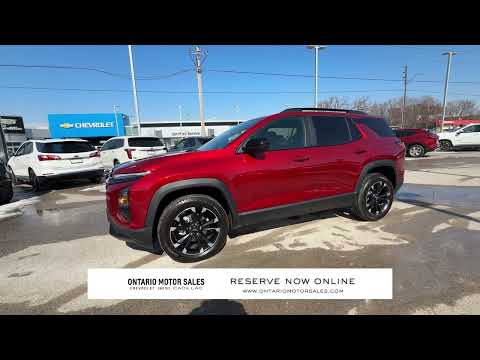 2025 Chevrolet Equinox AWD RS in Red for sale at Ontario Motor Sales in Oshawa, ON