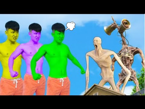 Team Angry Hu|k VS Siren Head BigGreenTV Team Angerulk VS Siren Head and SCP-096  - BigGreenTV.