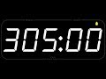 305 MINUTE - TIMER & ALARM - 1080p - COUNTDOWN