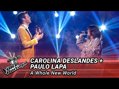 Carolina Deslandes and Paulo Lapa - "A Whole New World"  | Live Show | The Voice Portugal
