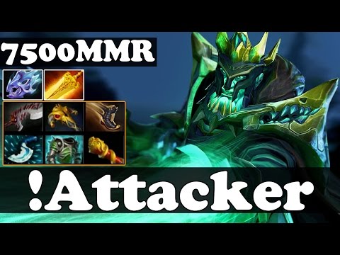 Dota 2 - !Attacker 7500 MMR Plays Wraith King - Ranked Match Gameplay