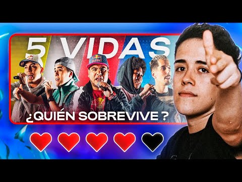 ACABÉ CON ACZINO, SKONE Y VALLES-T PERO...  REACCIÓN 5 VIDAS ❤️ RED BULL BATALLA 🐓