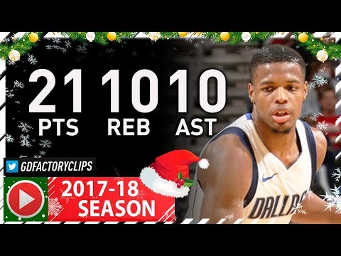 Dennis Smith Jr. 1st Triple-Double Full Highlights vs Pelicans (2017.12.29) - 21 Pts, 10 Reb, 10 Ast