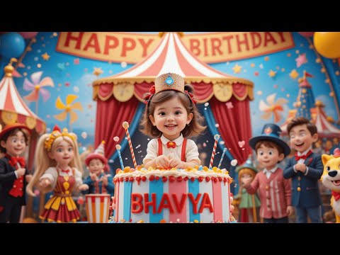 🎂 Happy Birthday BHAVYA |  Personalized Birthday Song | Magical Cartoon Party for Kids | #birthday