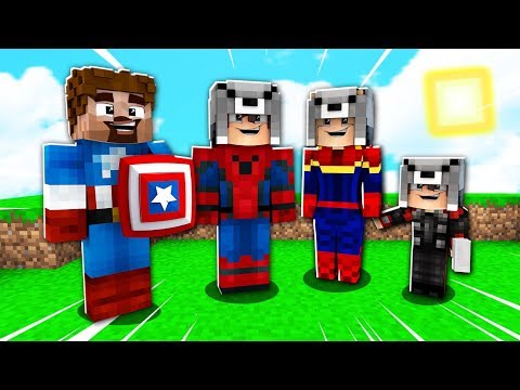 ÇOCUĞUMUN AİLESİ SÜPER KAHRAMAN OLDU! 😱 - Minecraft