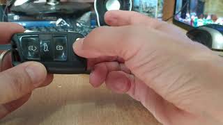 Byta batteri på VW Volkswagen Golf nyckel