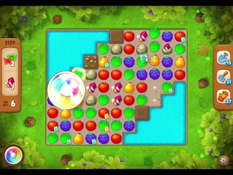 GardenScapes Level 3129 no boosters (13 moves)