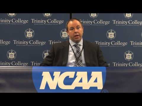UMass Boston Men's Hockey Coach Peter Belisle NCAA First Round Postgame Interview (3/12/16)