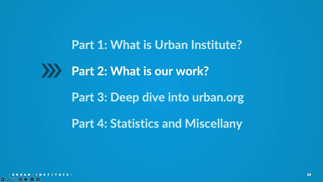Urban.org. Urban Institute - 24 research websites, one platform, three person team: Pittsburgh 2023