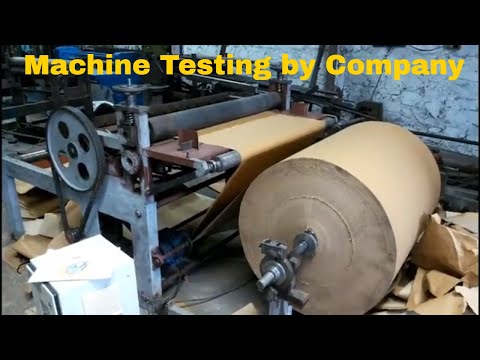 Demonstration of paper roll cutting machine
