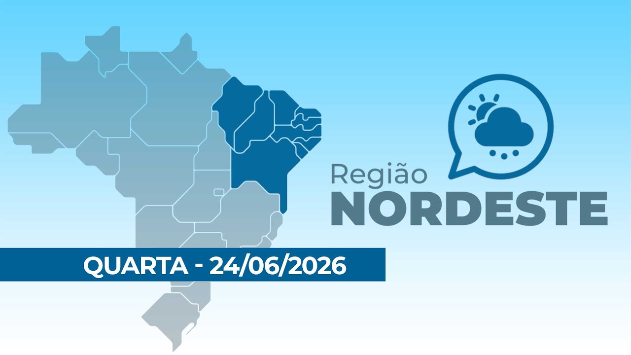 Previsão do tempo para a região nordeste