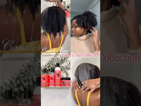 Camille Rose Guava Slip Collection Wash Day Routine 💗  #naturalhair #type4hair #naturalhairstyles