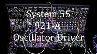 Video thumbnail for System 55 - 921 A Oscillator Controller Patching by O.Z. Hall