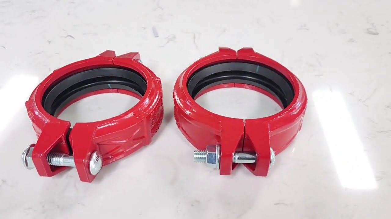 flexible coupling and grooved rigid coupling