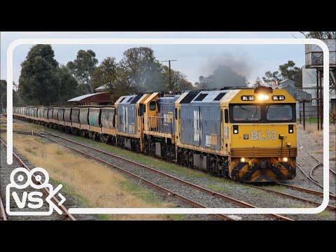 Pacific National 4CM6 Grain Passes Up Thru Yarrawonga | Vic Spotters