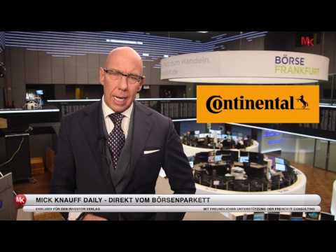 Continental: Wird 2017 für Aktionäre besser laufen als 2016? Mick Knauff's Daily 06.03.2017