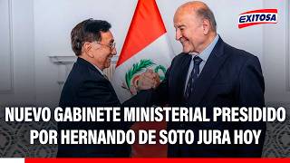 🔴🔵 Nuevo gabinete ministerial presidido por Hernando de Soto jura hoy 24 de febrero