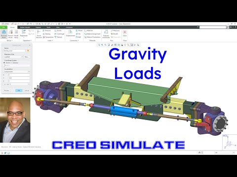 Creo Parametric - Creo Simulate - Gravity Loads