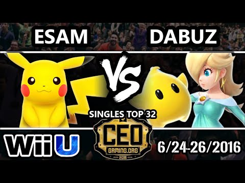 CEO 2016 - Dabuz (Rosalina) Vs. ESAM (Pikachu) - Winners Round 2 - Smash Wii U