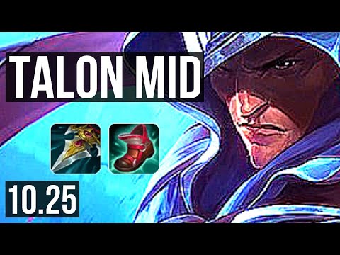 TALON vs LUCIAN (MID) | 4/0/2, 1100+ games, Rank 9 Talon | KR Challenger | v10.25