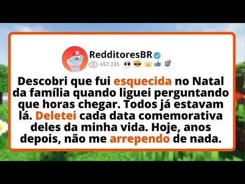 Descobri QUE fui esquecida no Natal da família QUANDO liguei perguntando que horas CHEGAR. Todos...