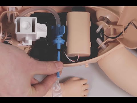 Resusci Baby QCPR - How to Change Lung on Airway Head