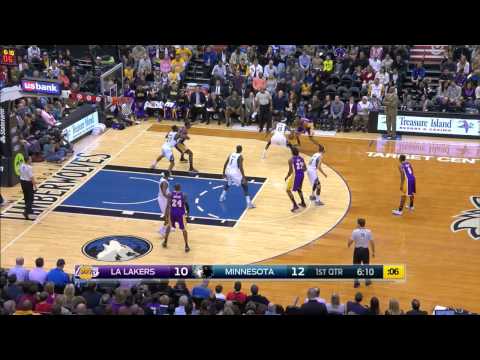 Ed Davis Highlights Lakers vs. Timberwolves 12.14.2014 - 6 Points, 3 Assists