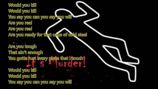 Murder Murder Murder by King 810 lyric Video (re-upload)