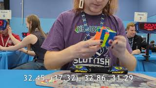 32.20 [former] PR 4x4 avg w/ 29.18 PR single, + 31.93 [former] PR average! | Scottish Champs 2025