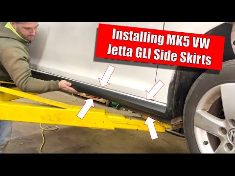 Installing GLI Side Skirts on a MK5 Jetta