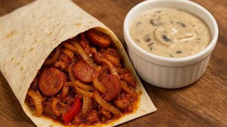 You Won’t Believe What’s Inside This Iranian Street Food! With mushroom sauce