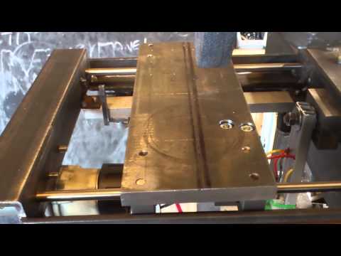 Homemade surface grinder table movement