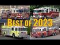 Fire Trucks Responding Compilation: Best of 2023