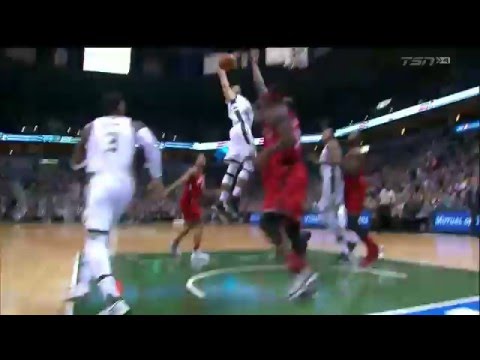 Raptors Highlights: Biyombo Denies Carter-Williams - December 26, 2015