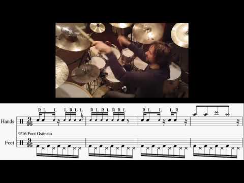 Marco Minnemann - 9-Tuplet Pyramid Transcription