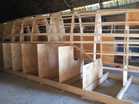 Building Mike Waller 1100 Catamaran . Part 1