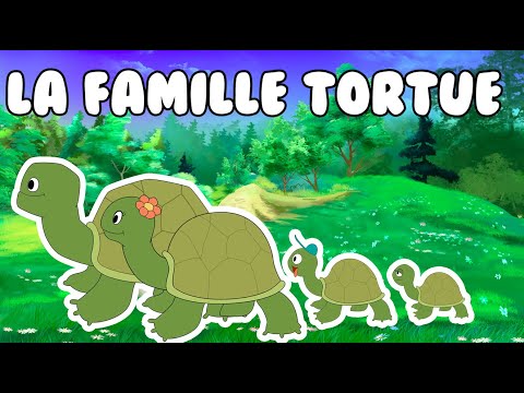 La famille tortue - Comptine pour enfant