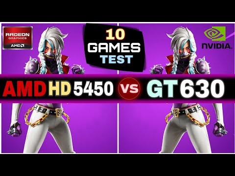 AMD Radeon HD 5450 vs Nvidia GeForce GT 630 | 10 Games Test !