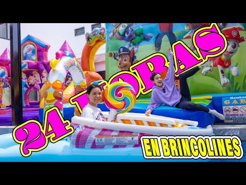 24 HORAS EN EL PARQUE DE BRINCOLINES QUE CONTRUIMOS | AnaNANA TOYS