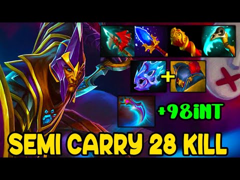 BROKEN SEMI CARRY 28KILL [ Silencer ] MAX ATTACK SPEED - DOTA 2 GAMEPLAY