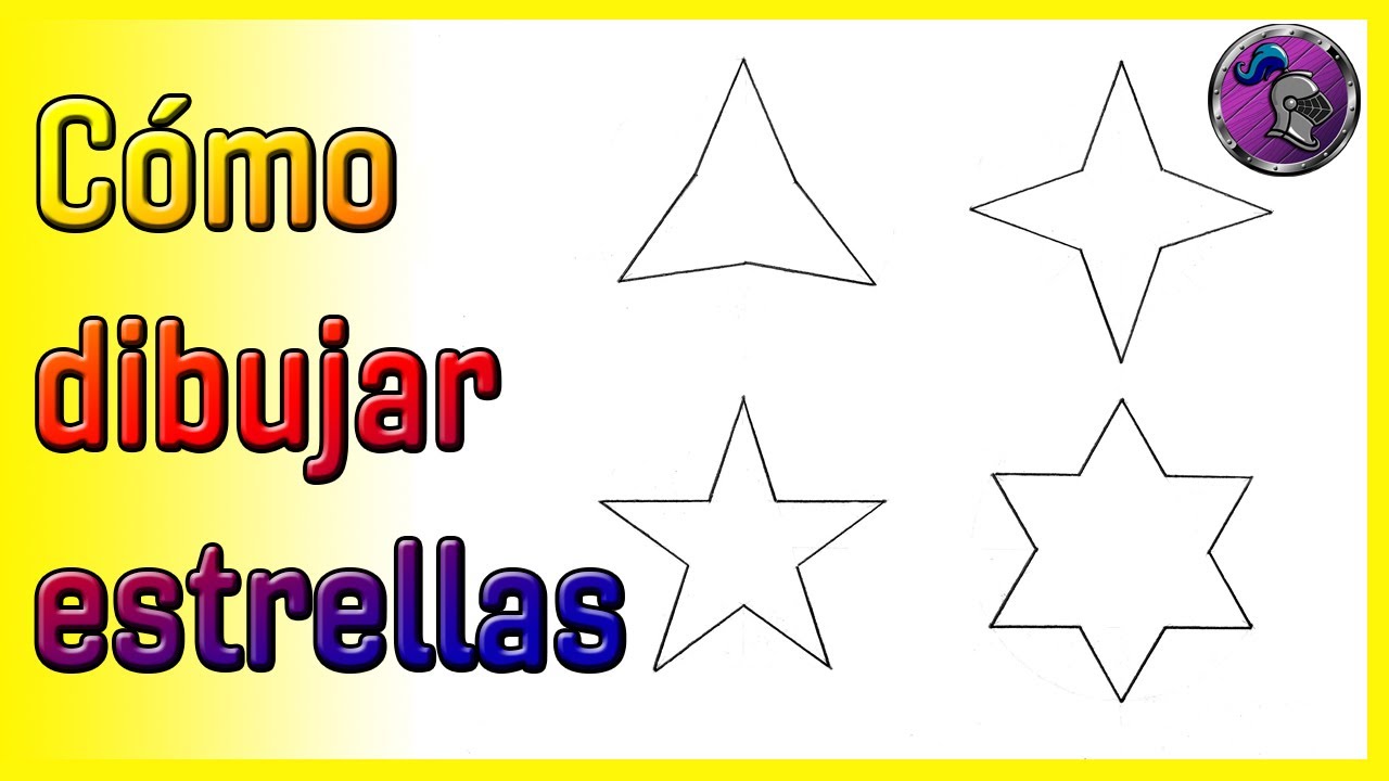 ⭐Cómo dibujar ESTRELLAS ⭐How to draw STARS🤩✏️