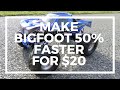 Traxxas Bigfoot - How To Increase Speed 50% for $20