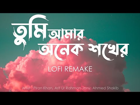 Tumi Amar Onek Shokher - Piran Khan ft. Jony (Lofi Remake) | তুমি আমার অনেক শখের | Ahmed Shakib