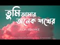 Tumi Amar Onek Shokher - Piran Khan ft. Jony (Lofi Remake) | তুমি আমার অনেক শখের | Ahmed
